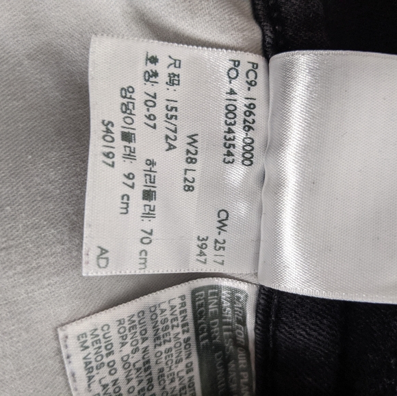 Levi's 311 Shaping Skinny 28 X 28 Black - Picture 12 of 12